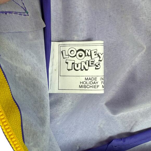 Vintage 1990s Looney Tunes Warner Bros. Rectangular Satchel Shoulder Bag Handled - Picture 9 of 12